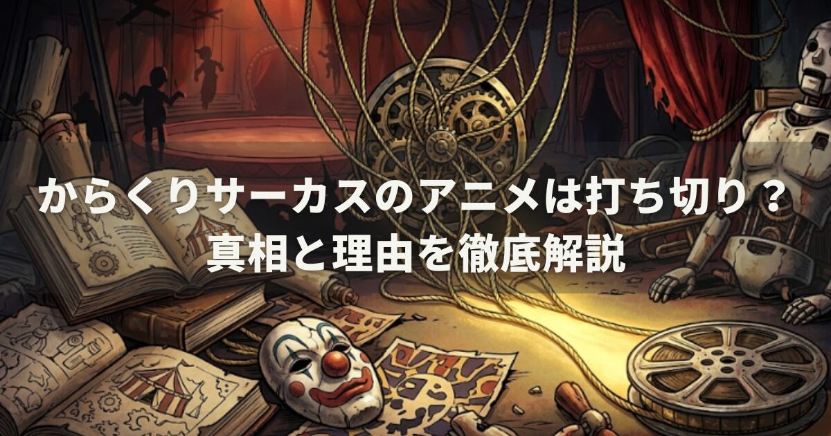 からくりサーカスのアニメは打ち切り?真相と理由を徹底解説