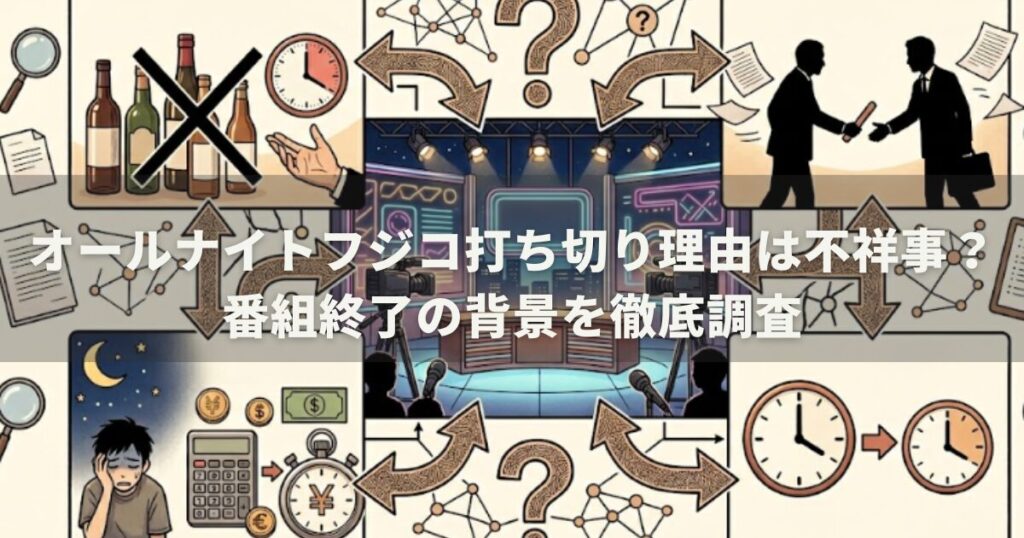 オールナイトフジコ打ち切り理由は不祥事?番組終了の背景を徹底調査
