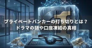 プライベートバンカーの打ち切りとは？ドラマの謎や口座凍結の真相
