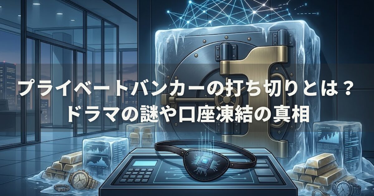 プライベートバンカーの打ち切りとは？ドラマの謎や口座凍結の真相