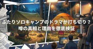 ふたりソロキャンプのドラマが打ち切り？噂の真相と理由を徹底検証