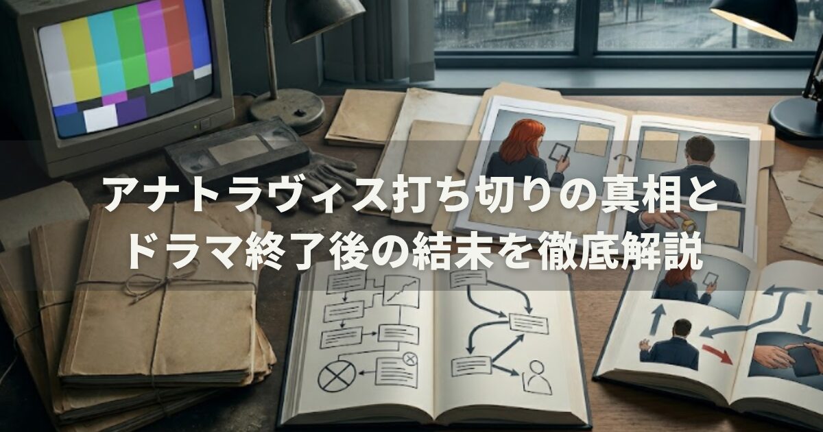 アナトラヴィス打ち切りの真相とドラマ終了後の結末を徹底解説