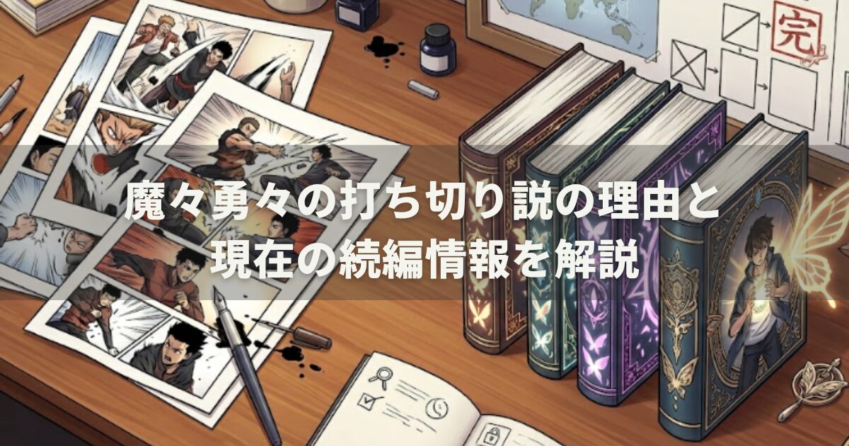 魔々勇々の打ち切り説の理由と現在の続編情報を解説