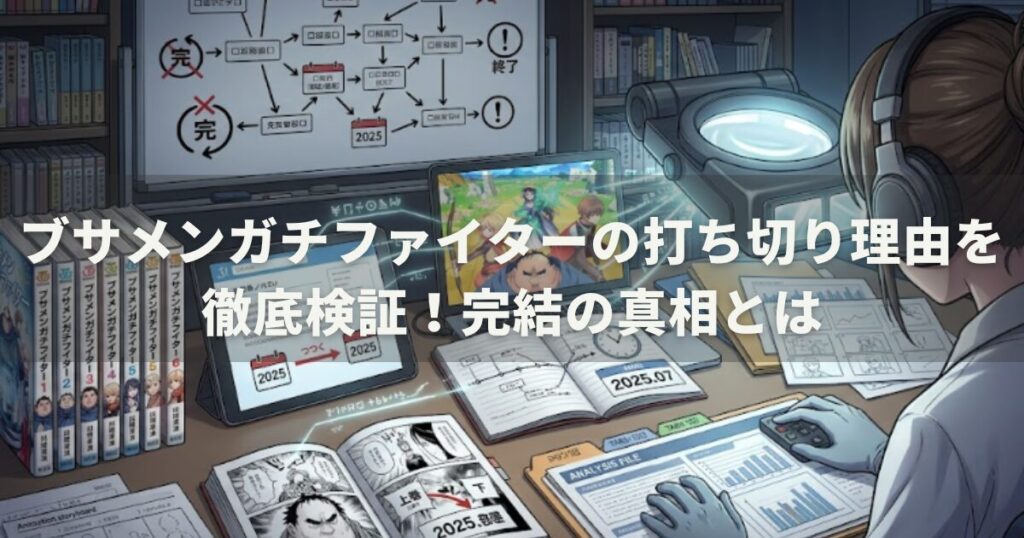 ブサメンガチファイターの打ち切り理由を徹底検証！完結の真相とは
