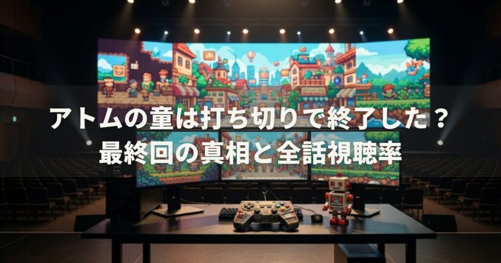 アトムの童は打ち切りで終了した？最終回の真相と全話視聴率
