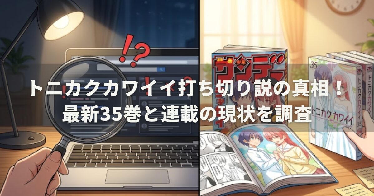 トニカクカワイイ打ち切り説の真相！最新35巻と連載の現状を調査