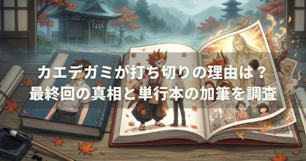 カエデガミが打ち切りの理由は?最終回の真相と単行本の加筆を調査