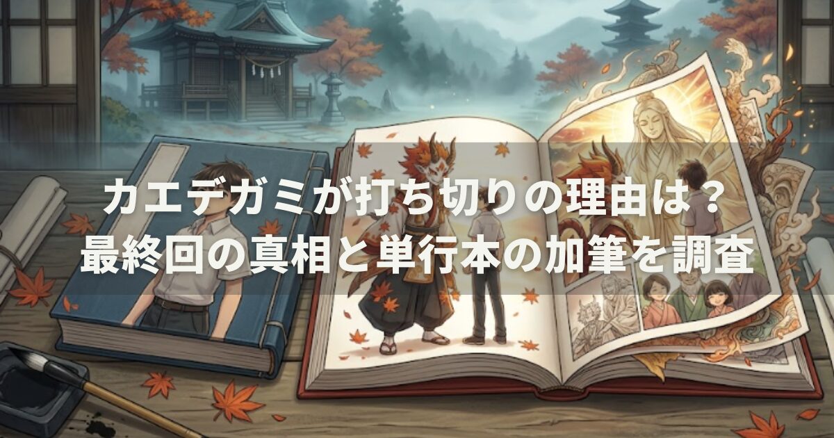 カエデガミが打ち切りの理由は?最終回の真相と単行本の加筆を調査